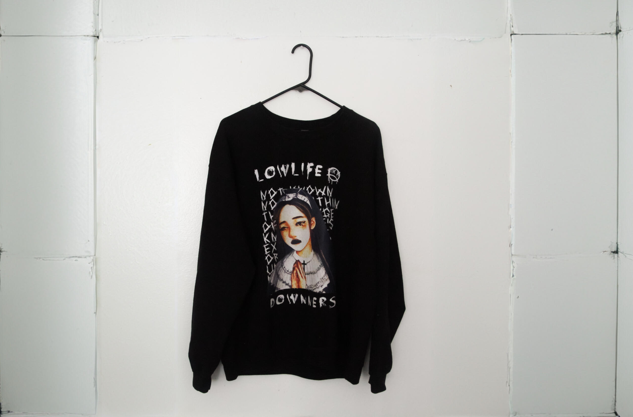 $50 - nun of your business (lowlife) crewneck